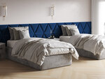 Mīkstas sienas plāksnes, 3 gab., Cosmopolitan Design Sund R6, zilas