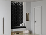 Мягкие настенные панели, 3 шт., Cosmopolitan Design Makira R4, черные