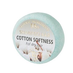 Восстанавливающий твердый шампунь для сухих волос COTTON SOFTNESS Saules Fabrika, 60 г цена и информация | Шампуни | 220.lv