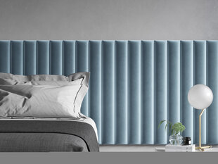 Mīkstas sienas plāksnes, 3 gab., Kooko Home Falstaff R5, gaiši zilas цена и информация | Мягкие стеновые панели | 220.lv