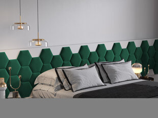 Мягкие настенные панели, 3 шт., Cosmopolitan Design Lovon R7, зеленые цена и информация | Мягкие стеновые панели | 220.lv