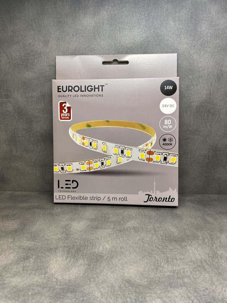 LED lente Eurolight Toronto 5m 96LED/m IP20 4000K cena un informācija | LED lentes | 220.lv