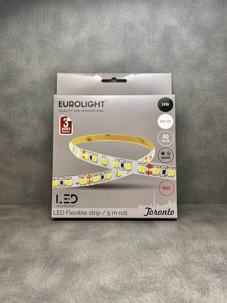 LED lente Eurolight Toronto 5m 96LED/m IP65 3000K cena un informācija | LED lentes | 220.lv