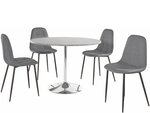 Комплект мебели для столовой Notio Living Terri/Lamar, серый