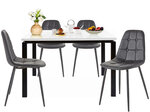 Комплект мебели для столовой Notio Living Silva / Lina, черный
