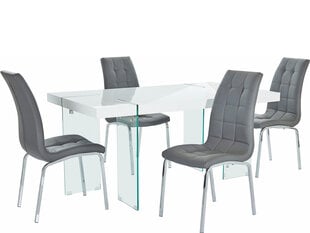 Комплект мебели для столовой Notio Living Trudy 160/Lila, серый цена и информация | Комплекты мебели для столовой | 220.lv