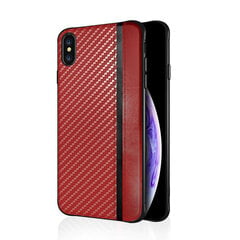 Чехол Mulsae Carbon для Huawei P30 Lite, красный цена и информация | Чехлы для телефонов | 220.lv