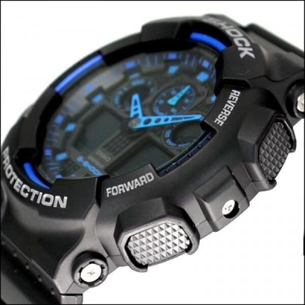 Vīriešu pulkstenis Casio G-SHOCK GA-100-1A2ER cena un informācija | Vīriešu pulksteņi | 220.lv