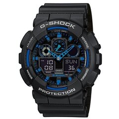 Vīriešu pulkstenis Casio G-SHOCK GA-100-1A2ER cena un informācija | Vīriešu pulksteņi | 220.lv