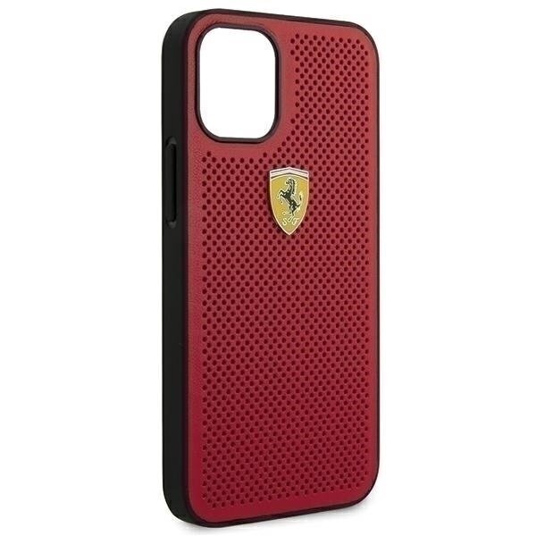 Ferrari FESPEHCP12SRE Off Track Izturīgs Silikona Aizsargapvalks Apple iPhone 12 Mini Sarkans cena un informācija | Telefonu vāciņi, maciņi | 220.lv