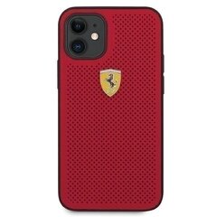 Ferrari FESPEHCP12SRE Off Track Izturīgs Silikona Aizsargapvalks Apple iPhone 12 Mini Sarkans cena un informācija | Telefonu vāciņi, maciņi | 220.lv