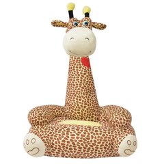 Plīša bērnu krēsls žirafe, brūna cena un informācija | Sēžammaisi, klubkrēsli, pufi bērniem | 220.lv