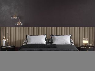 Мягкие настенные панели, 3 шт., Mazzini Sofas Eustoma C2, коричневые цена и информация | Мягкие стеновые панели | 220.lv