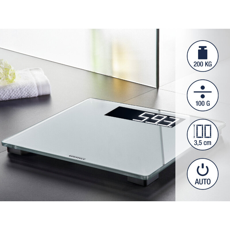 Elektroniskie svari Soehnle Style Sense Comfort 600 цена и информация | Ķermeņa svari, bagāžas svari | 220.lv