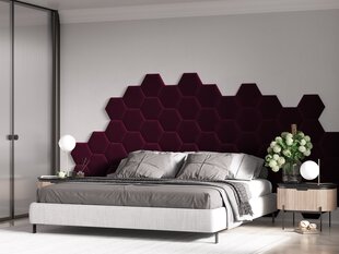 Мягкие стеновые панели, 3 шт., Mazzini Sofas Agave L1, Красные цена и информация | Мягкие стеновые панели | 220.lv