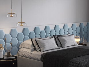 Мягкие настенные панели, 3 шт., Mazzini Sofas Agave R5, синие цена и информация | Мягкие стеновые панели | 220.lv