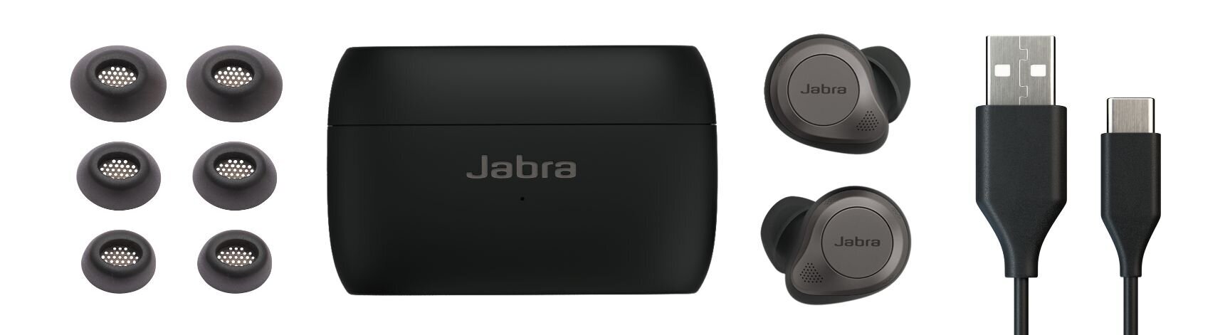 Jabra Elite 85t True Wireless Black cena un informācija | Austiņas | 220.lv