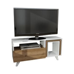 TV galdiņš Novella K2, balts/brūns cena un informācija | TV galdiņi | 220.lv