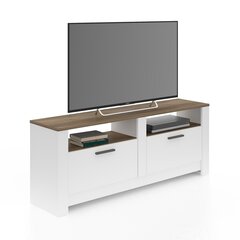 ТВ столик Grado, белый/коричневый цена и информация | Тумбы под телевизор | 220.lv