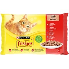 FRISKIES konservs kaķiem GAĻAS IZLASE 4*85g цена и информация | Консервы для котов | 220.lv