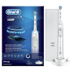 D706.514.6X Oral-B GENIUS X 20100N WHITE cena un informācija | Elektriskās zobu birstes | 220.lv