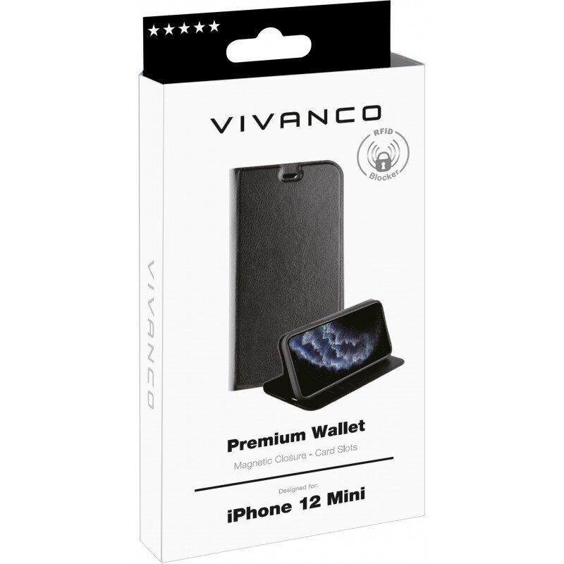 Vivanco case iPhone 12 Wallet (61804) цена и информация | Telefonu vāciņi, maciņi | 220.lv