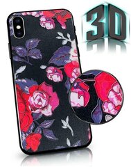 Mocco Flowers чехол для Apple Iphone 7 / 8, Черный цена и информация | Чехлы для телефонов | 220.lv