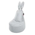 Кресло-мешок Qubo™ Mommy Rabbit Lune, светло-серое