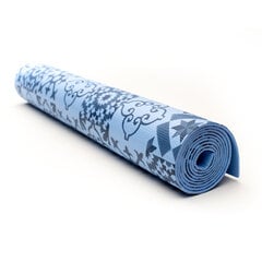 Спортивный коврик Poise Tiles, 180x60x0,4 см, синий цена и информация | Коврики для йоги, фитнеса | 220.lv