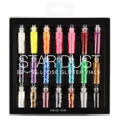 Комплект глиттеров Star Dust Glitter Vials BYS, 21 шт. цена и информация | Тушь, средства для роста ресниц, тени для век, карандаши для глаз | 220.lv