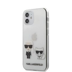 Чехол для телефона Karl Lagerfeld KLHCP12SCKTR Karl & Choupette Apple iPhone 12 Mini, прозрачный цена и информация | Чехлы для телефонов | 220.lv