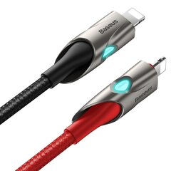 Провод для зарядки Baseus Fish Eye CATLYY-01 USB-C -> Lightning 18В / PD 2.0 / 100 см, черный цена и информация | Кабели для телефонов | 220.lv