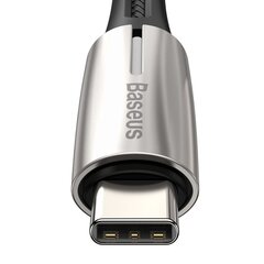 Baseus Water Drop USB-C -> USB-C Datu un Uzlādes vads 60W / PD 2.0 / 200 cm Melns cena un informācija | Savienotājkabeļi | 220.lv