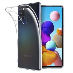 Cиликоновый чехол для телефона Samsung Galaxy A21S, прозрачный цена и информация | Чехлы для телефонов | 220.lv