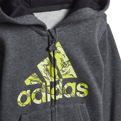 Adidas Cпортивные костюмы  Logo Fz Hd Fl Black Grey цена и информация | Комплекты для мальчиков | 220.lv