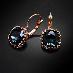 Серьги "Винтаж V (Graphite)" с кристаллами Swarovski™ цена и информация | Серьги | 220.lv