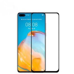 Hallo Full Face 5D Tempered Glass Aizsargstikls ar rāmi Huawei P40 Melns cena un informācija | Ekrāna aizsargstikli | 220.lv