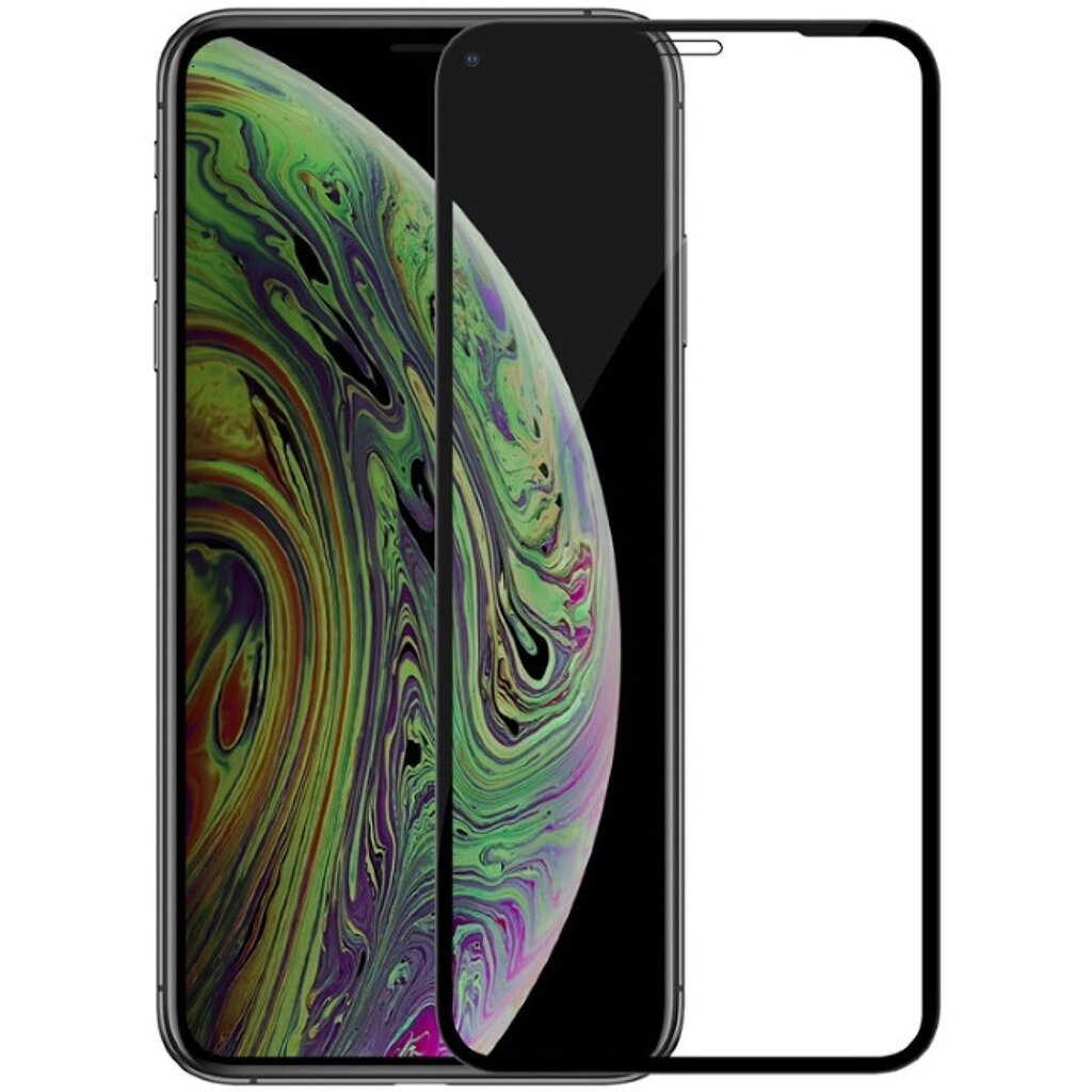 Hallo Full Face 5D Tempered Glass Aizsargstikls ar rāmi Apple iPhone 11 Melns cena un informācija | Ekrāna aizsargstikli | 220.lv