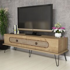 ТВ столик Ekol, коричневый цена и информация | Тумбы под телевизор | 220.lv
