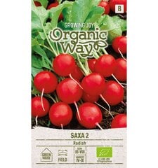 Редис съедобный Saxa 2 Organic Way 2,0 г цена и информация | Семена овощей, ягод | 220.lv