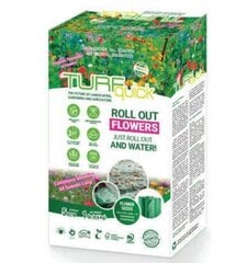 Turfquick ziedi tekstilā Fields Flower 5m² cena un informācija | Zāliena sēklas | 220.lv