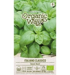 Базилик душистый Italiano Classico Organic Way 0,5 г цена и информация | Семена приправ | 220.lv