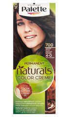 Noturīga matu krāsa Schwarzkopf Palette Permanent Natural Colors, 700 Medium Brown cena un informācija | Matu krāsas | 220.lv