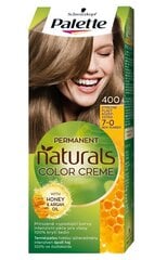 Noturīga matu krāsa Schwarzkopf Palette Permanent Natural Colors, 400 Medium Blond cena un informācija | Matu krāsas | 220.lv