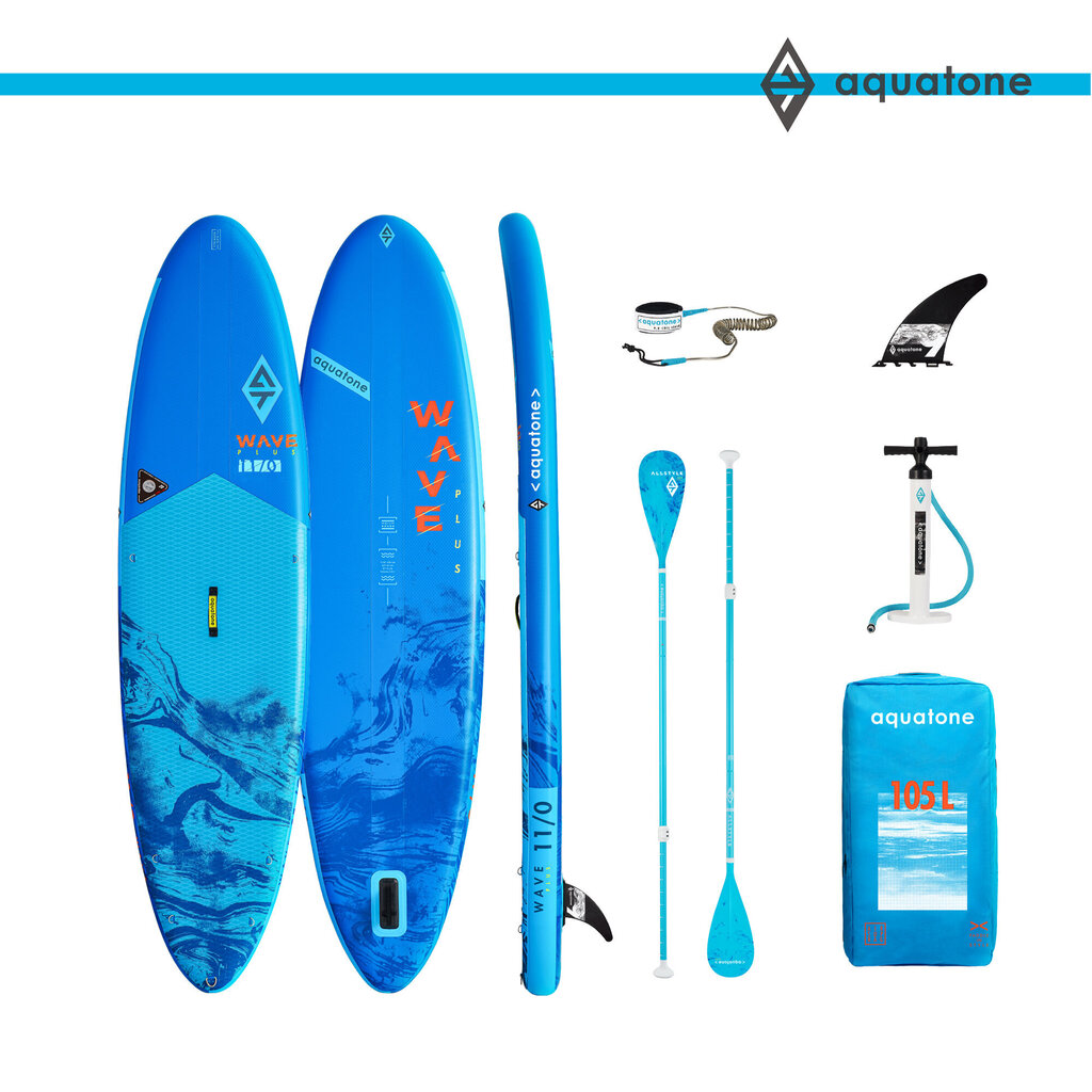 Paddle Board w/ Accessories Aquatone Wave Plus 11.0 цена и информация | SUP dēļi, sērfa dēļi un piederumi | 220.lv