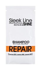 Atjaunojošs, mitrinošs matu šampūns Stapiz Sleek Line Repair 15 ml cena un informācija | Šampūni | 220.lv