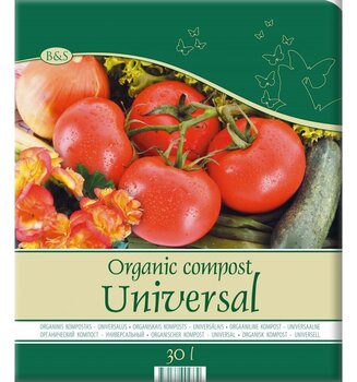 Органический компост универсальный БС, 30 л цена и информация | Грунт, земля, торф, компост | 220.lv
