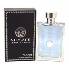 Tualetes ūdens Versace Pour Homme EDT vīriešiem, 200 ml cena un informācija | Vīriešu smaržas | 220.lv