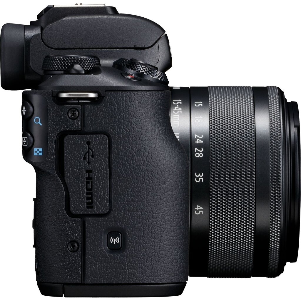 Canon EOS M50 15-45 IS STM (Black) - Baltā kastītē (white box) cena un informācija | Digitālās fotokameras | 220.lv