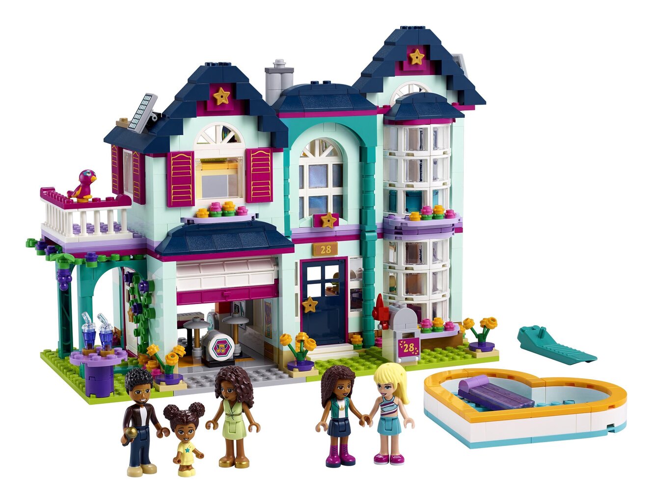 41449 LEGO® Friends Andreas ģimenes māja cena un informācija | Konstruktori | 220.lv